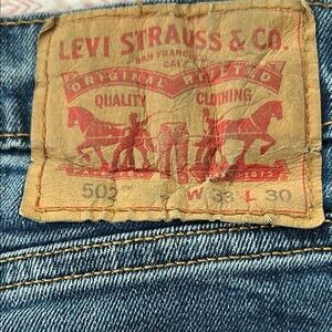 Levi's 502 Slim Taper Blue Jeans 33x30